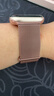 Apple/苹果 Watch S11 智能手表GPS+蜂窝款46毫米玫瑰金色铝金属表壳淡桃粉色运动型表带M/L MFDH4CH/B 实拍图