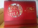 法拉蒙 台历2027年红色喜庆日历大格子可书写月历记事计划本日历本羊年商务办公桌面摆件企业定制logo 福到万家【烫金镂空款】 实拍图