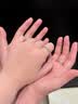 老凤祥 2026新款连理枝纯银情侣戒指男女对戒实用纪念日生日礼物送女友 实拍图