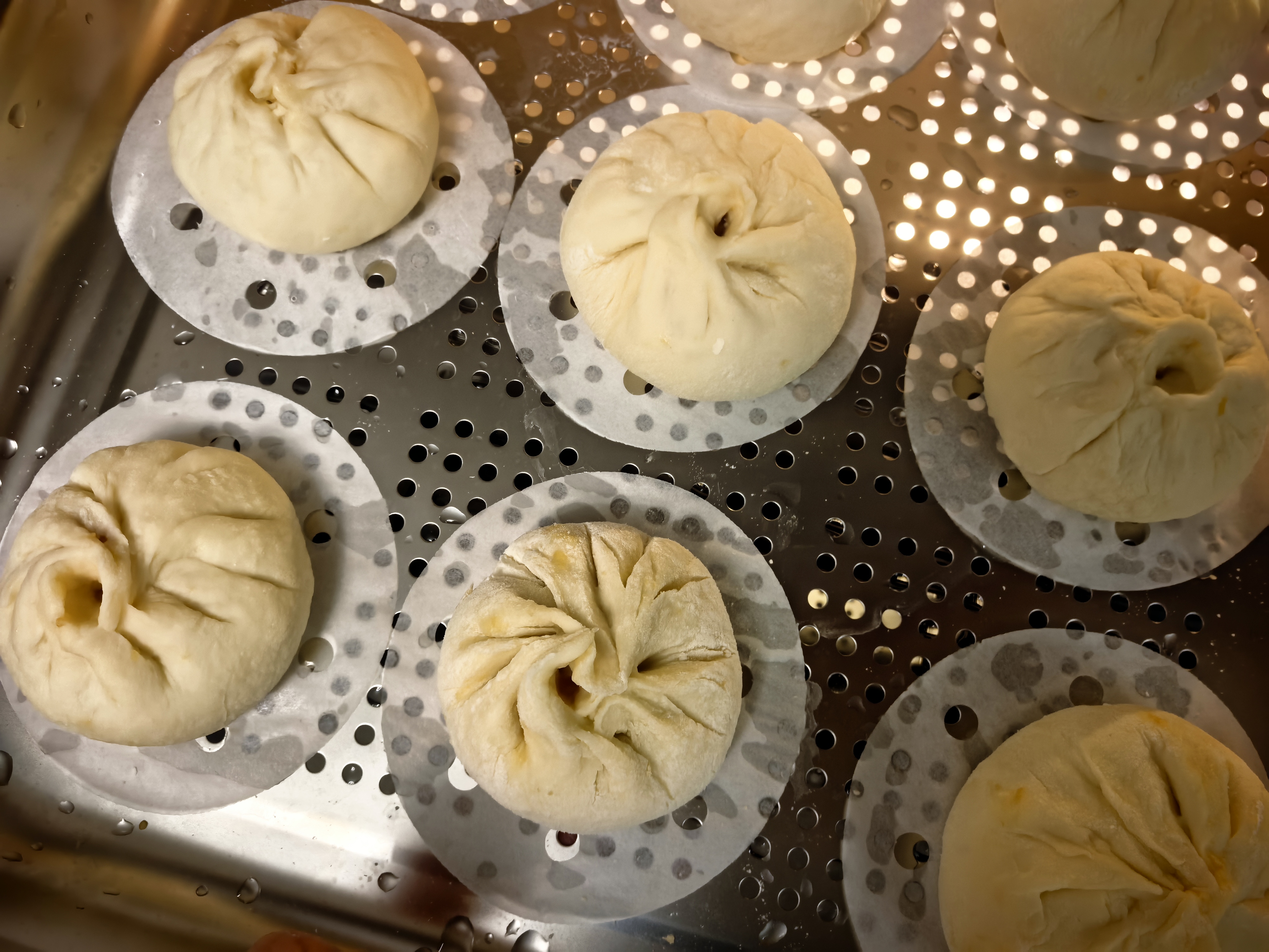 拜杰蒸笼纸500张一次性食品级包子馒头垫纸不粘露营蒸屉纸  直径9cm 实拍图
