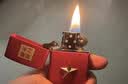 ZIPPO打火机之宝防风煤油 星星之火-红哑漆 教师节礼物送男友 含油套装 实拍图