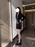 回力厚底乐福鞋女鞋夏季新款英伦黑色休闲小皮鞋女通勤百搭单鞋子女 黑色【6cm 超轻厚底】 36 实拍图