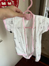 翘脚鸭 婴儿衣服夏季薄款新生儿包屁衣短袖哈衣爬服满月宝宝内衣纯棉 粉小熊【短袖 | 夏季款】 52cm 【建议体重5-9斤】 实拍图