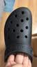卡骆驰（CROCS）新款泡芙洞洞鞋休闲厚底送女士礼物001黑色 36-37 实拍图