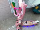 咔萌狮滑板车儿童1-3—6-12岁可折叠可坐可骑滑男宝女宝踏板滑滑溜溜车 【豪华款】太空粉+可折叠座椅+音乐灯光+闪光悍马轮 实拍图