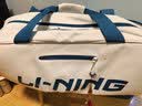 李宁（LI-NING） 新款羽毛球包手提双肩背包大容量男女多功能羽毛球包旅行运动包 海盐蓝 6支装线稿宝包(鞋仓） 单球包(无配件) 实拍图