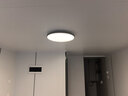 正泰吸顶灯LED卧室灯阳台过道灯具超薄三防灯高亮灯饰24W三色光黑边 实拍图