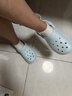 朴西洞洞鞋女士夏季静音防滑外穿增高软底凉拖鞋男 净水蓝 37-38 实拍图