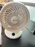 海尔（Haier） 统帅空气循环扇电风扇台扇小风扇涡轮扇家用节能风扇台式壁挂音轻定时摇头办公学生宿舍桌面风扇 基础款LSF-CM101(W) 实拍图