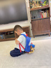 SHUKIKU乐兜兜儿童公仔双肩包幼儿园书包小学生防泼水背包 慕斯苹果 S+ 实拍图