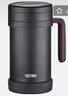 膳魔师（THERMOS）保温杯子500ml带茶漏真空不锈钢桌面马克咖啡泡茶杯TCMF-501 BK 实拍图