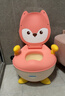 世纪宝贝（babyhood）儿童马桶坐便器 婴儿便尿盆 宝宝仿真小马桶 113小狐狸款藕粉色 实拍图