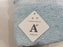 金号纯棉毛巾 洁面巾 A类全棉洗脸运动毛巾蓝色1条70*33cm/100g 实拍图