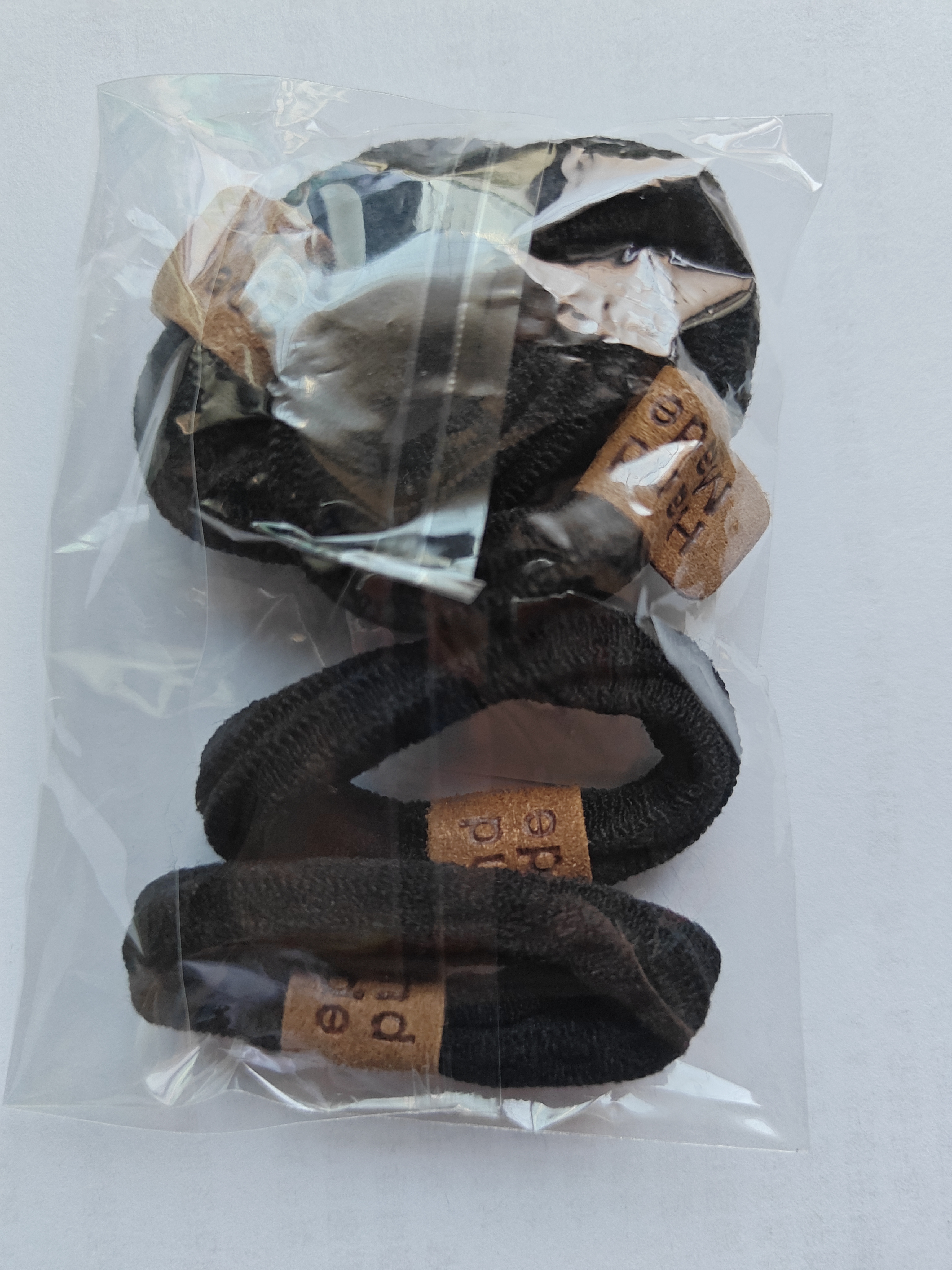 发绳女高马尾发圈高弹力耐用橡皮筋成人儿童扎头发皮套头绳头饰 加厚小熊标5根黑色 实拍图
