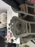 小兔匠欧式餐桌椅组合大理石现代简约家用小户型饭桌实木美式长方形桌子 1.4米理石桌子+4把椅子贵族黄 晒单实拍图