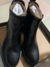 ECCO爱步女鞋切尔西靴 女士粗高跟皮鞋短靴马丁靴 型塑雕塑律动55207723 黑色38 晒单实拍图
