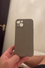 奶小鸭 适用苹果13手机壳 iphone13保护套镜头全包液态硅胶超薄防摔简约软壳男女款 钛金色 实拍图