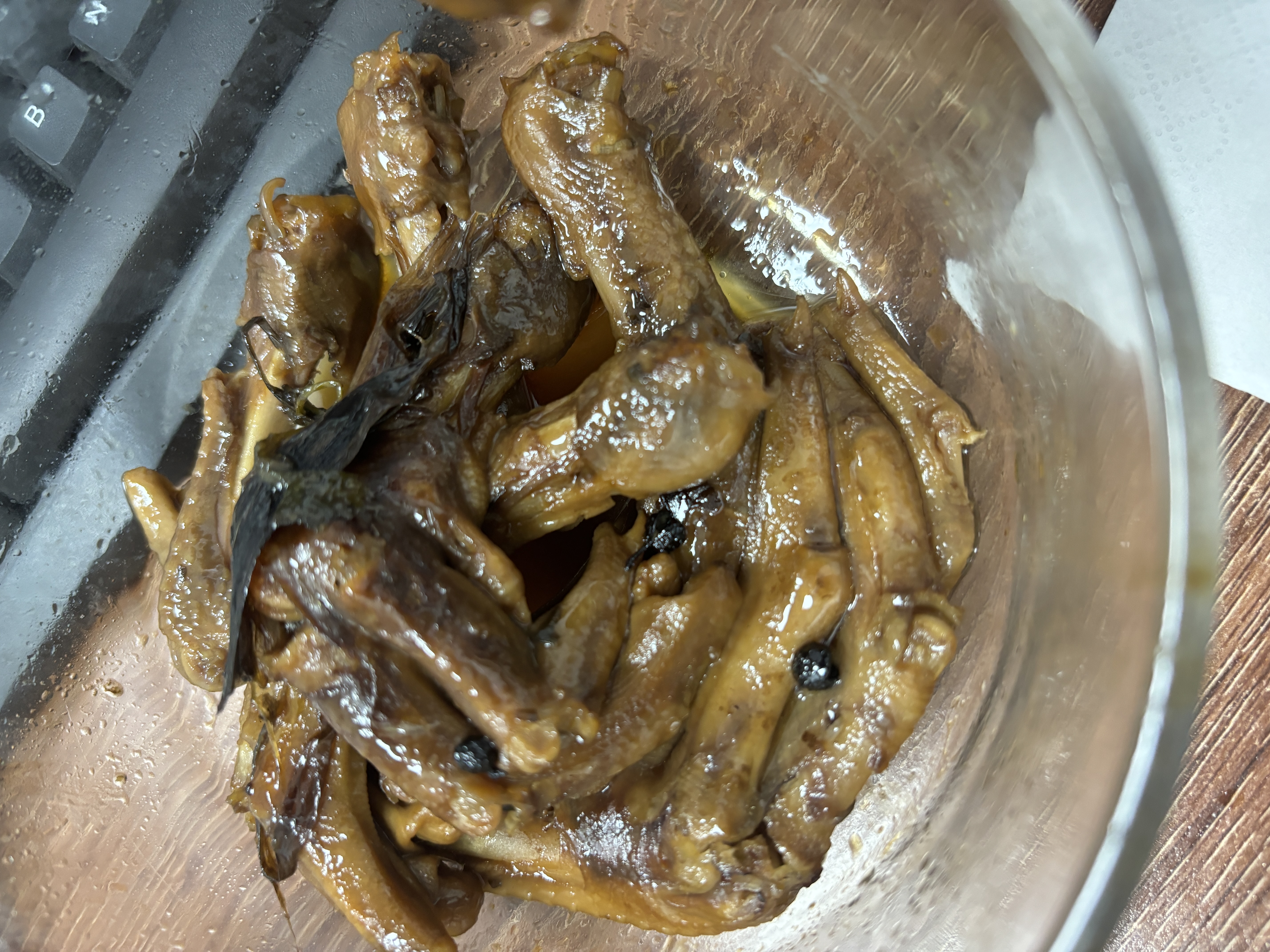 正大鸭掌净重净重1斤（13-17个）带骨鸭掌鸭爪卤鸭货鸭爪烧烤 实拍图