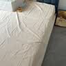 洁丽雅（Grace）A类7A抗菌防水纯色床单床上用品 米驼色200cmx230cm 1.5米床 实拍图