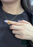 中国黄金（CHINA GOLD）黄金吊坠女足金莫比乌斯环项链生日礼物送女友老婆母亲爱人 【今/次日达】足金吊坠+S925链 实拍图