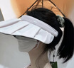 蕉下（beneunder）遮阳帽子女黑胶贝壳防晒帽太阳帽子便携空顶帽大帽檐显脸小BM017 实拍图