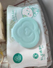 全棉时代（PurCotton）婴儿湿巾新生儿洗脸巾手口湿纸巾100%纯棉 80抽*6包 实拍图