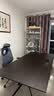 汉纪堂榆现代简约书桌书房轻奢家用双人客厅办公桌设计师意式电脑桌办公桌 黑橡木1800*900*750mm 实拍图