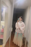 重回汉唐溶溶月竖领对襟袄马面裙套装原创明制汉服女款秋冬款 浅粉色竖领对襟袄/现货 M 实拍图