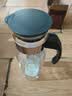 HARIO 日本进口家用冷热水壶耐热玻璃水壶大容量茶壶杯冷水壶冷泡瓶 灰黑色1.4L 实拍图