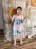 舒贝怡儿童篮球服速干衣男女中大童运动套装透气训练服粉160 实拍图