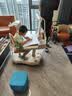 剑桥树12°坐姿矫正器可调节坐读写儿童写字姿势纠正器小学生写作业防低头学习阅读书架 护瞳蓝 实拍图