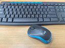 罗技（Logitech）MK275 键鼠套装 无线键鼠套装 办公键鼠套装 全尺寸 商务键鼠套装 带无线2.4G接收器 黑蓝色 实拍图