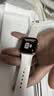 Apple/苹果 Watch S11 智能手表GPS款42毫米玫瑰金色铝金属表壳淡桃粉色运动型表带S/M MEUN4CH/B 实拍图