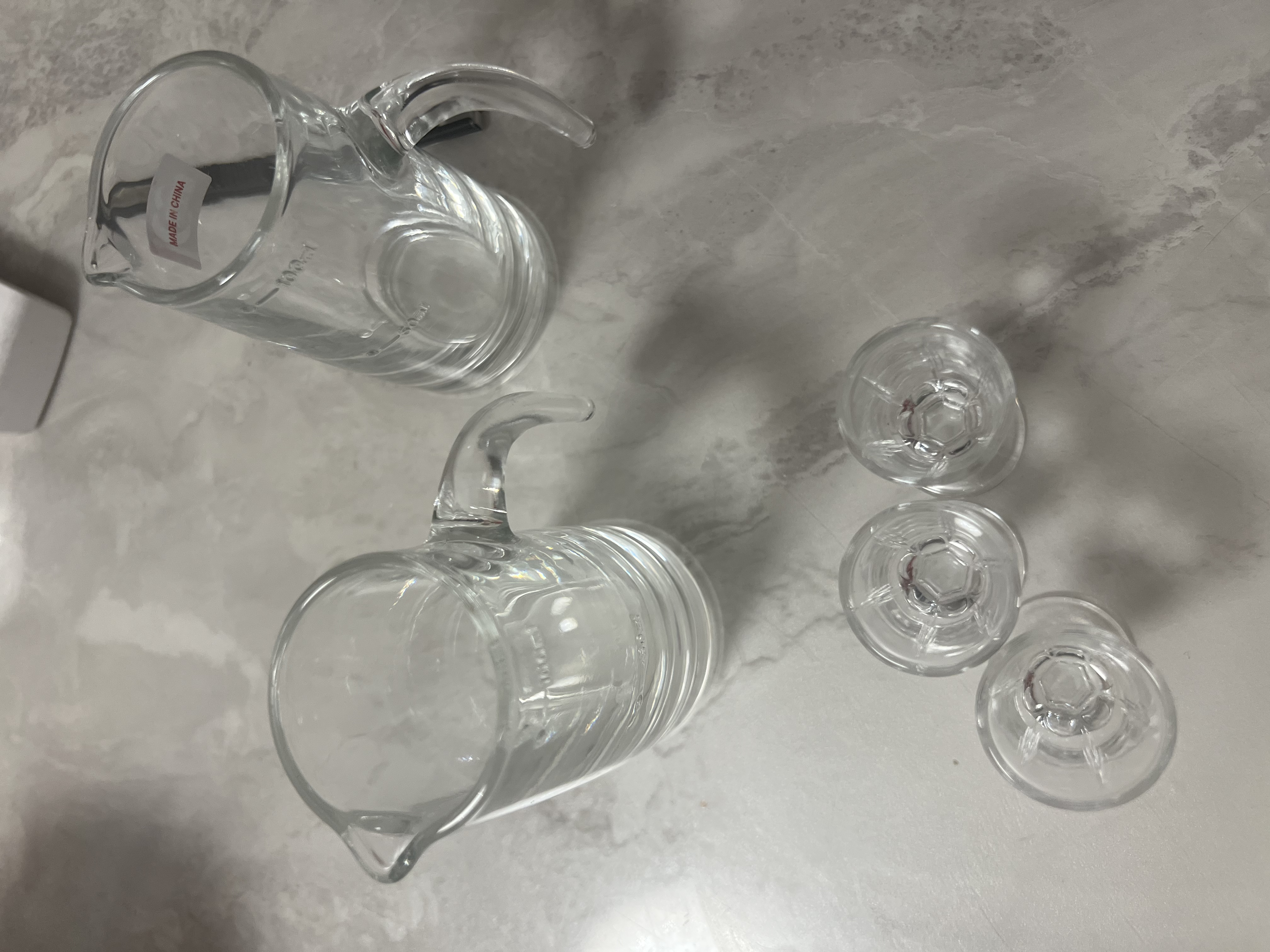 青苹果白酒杯分酒器套装 加厚玻璃一口杯品鉴小酒杯烈酒杯二两杯分酒壶 实拍图