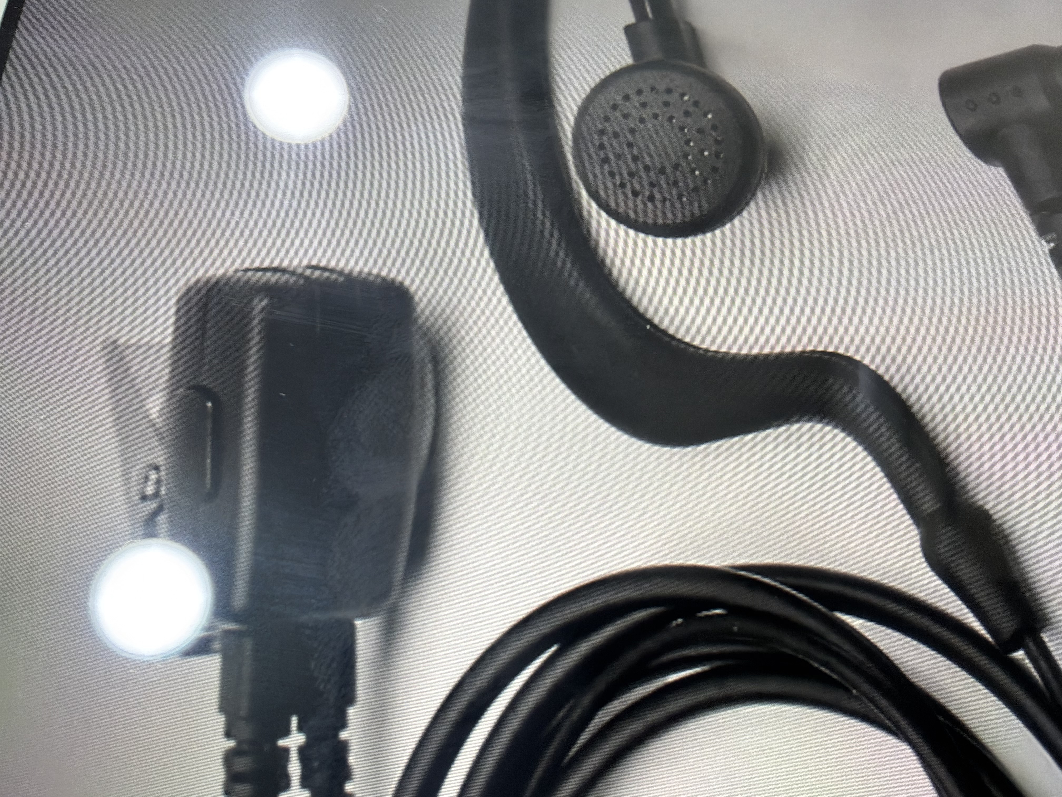 科立捷 KOLEEJ 适用于小米米家3/4G公网对讲机1S1代2代lite耳机极峰入耳式耳挂式耳麦线 黑色 实拍图