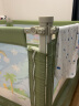 M-Castle（慕卡索）德国床围栏床护栏婴儿童床挡板宝宝防摔护栏垂直升降 冰绿色2.0米/单面装 实拍图