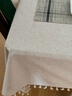 无印良品餐桌布防水防烫桌布纯色台布茶几布长方形书桌盖布140*180素麻 实拍图