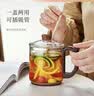 忆壶茶泡茶杯玻璃大容量绿茶喝水杯子耐热木把男士办公家用茶具 实拍图