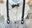 戴维贝拉（DAVE＆BELLA）儿童生日礼服套装男孩演出服宝宝背带裤【领结有两种 随机发货】 实拍图