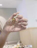 中国黄金（CHINA GOLD）黄金手链和田玉小桃花女足金转运珠花朵手饰情人节生日礼物送女友 【京速达】桃花手链 约0.3g 实拍图
