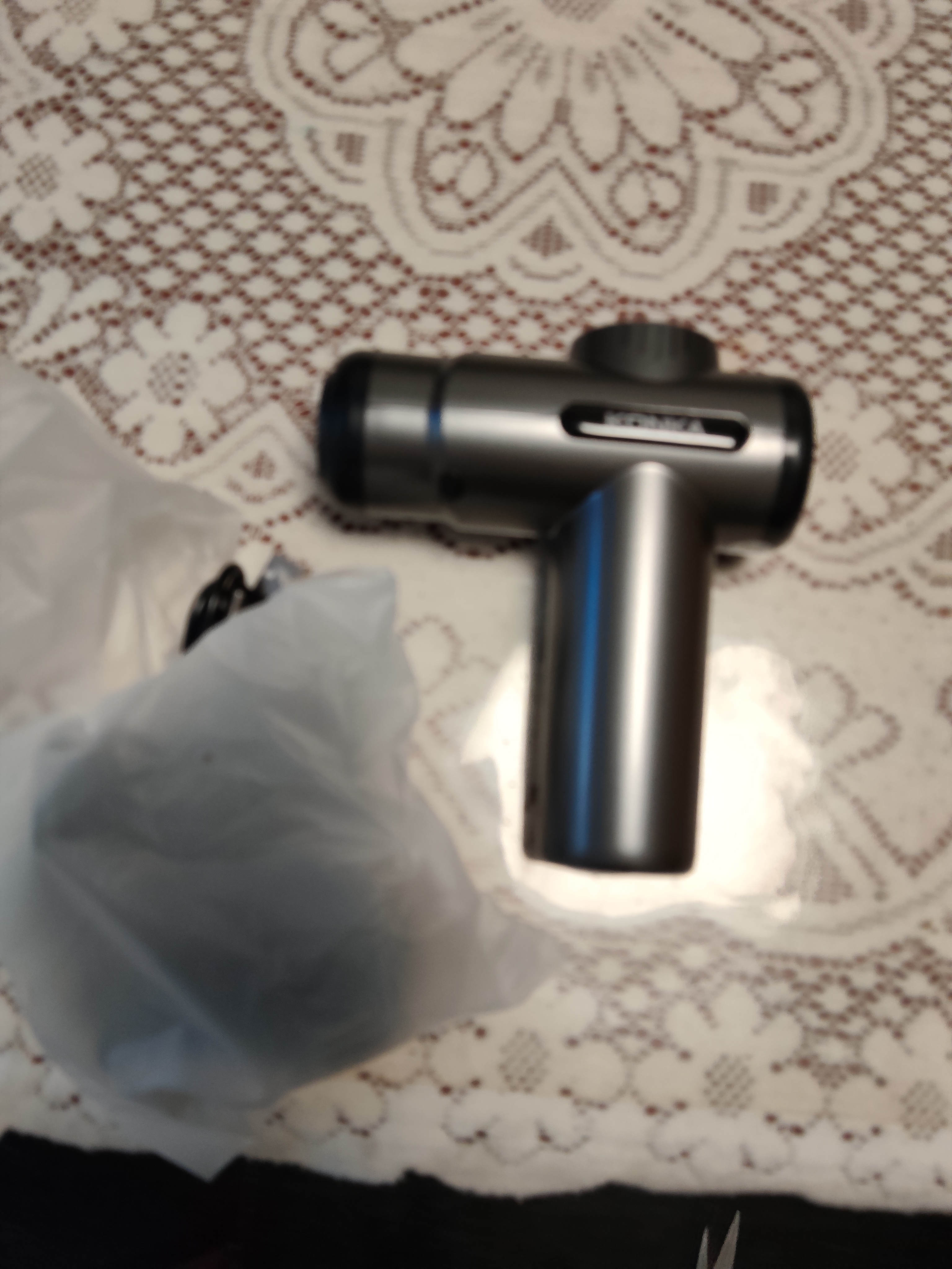 康佳（KONKA）筋膜枪按摩器颈膜枪全身颈肩部肌肉放松按摩棒生日礼物实用送爸爸妈妈父亲节端午节礼物送男友女友 标准款：6档调节+6按摩头 实拍图