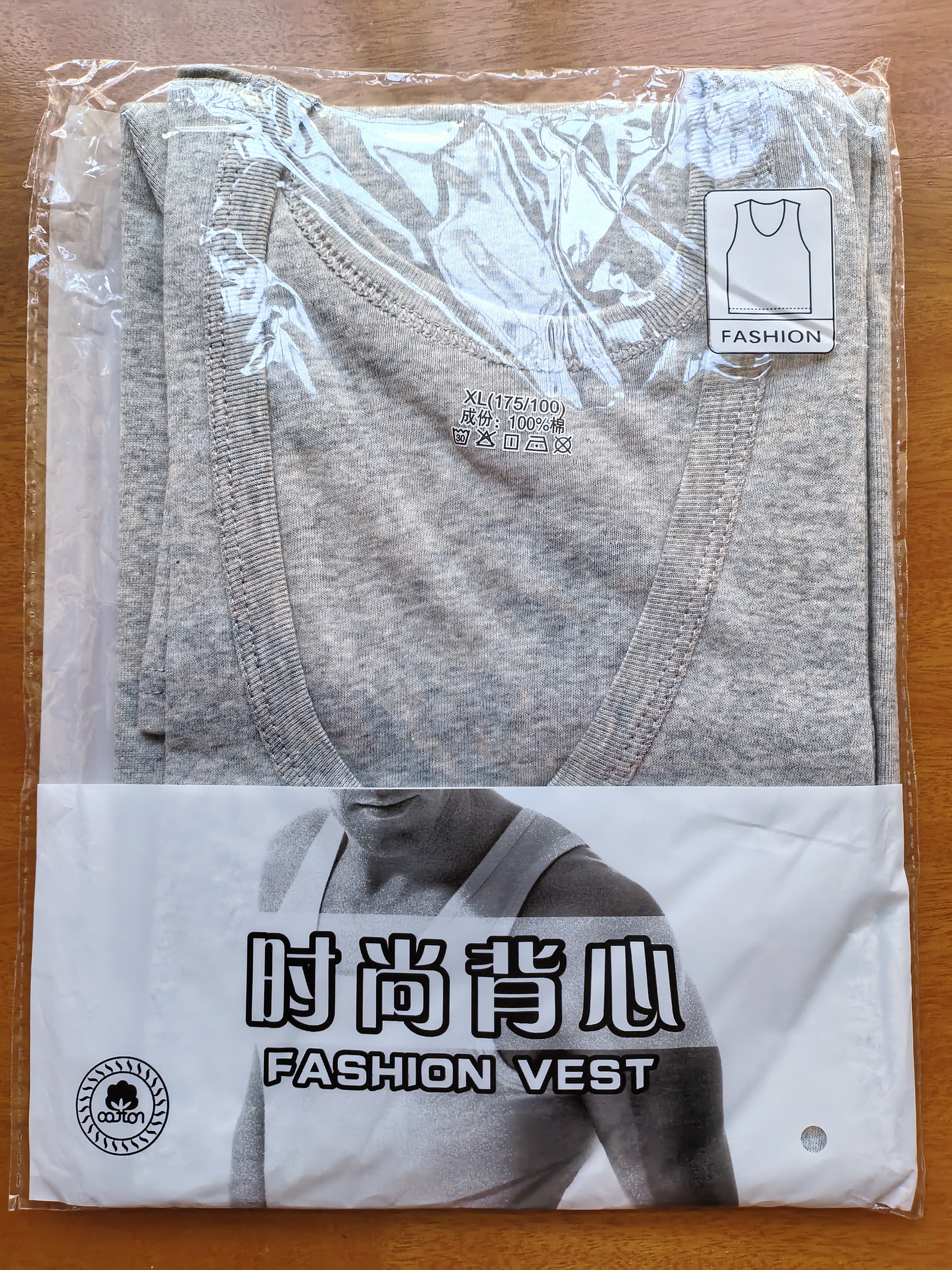 【100%棉】美式纯棉背心男士夏季运动健身重磅无袖t恤男坎肩汗衫 灰色 （100%棉） XL 【建议120-139斤】 实拍图