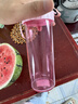 特百惠（Tupperware）莹彩430ml塑料杯男女士学生运动水杯子大容量泡茶杯 糖果粉 实拍图
