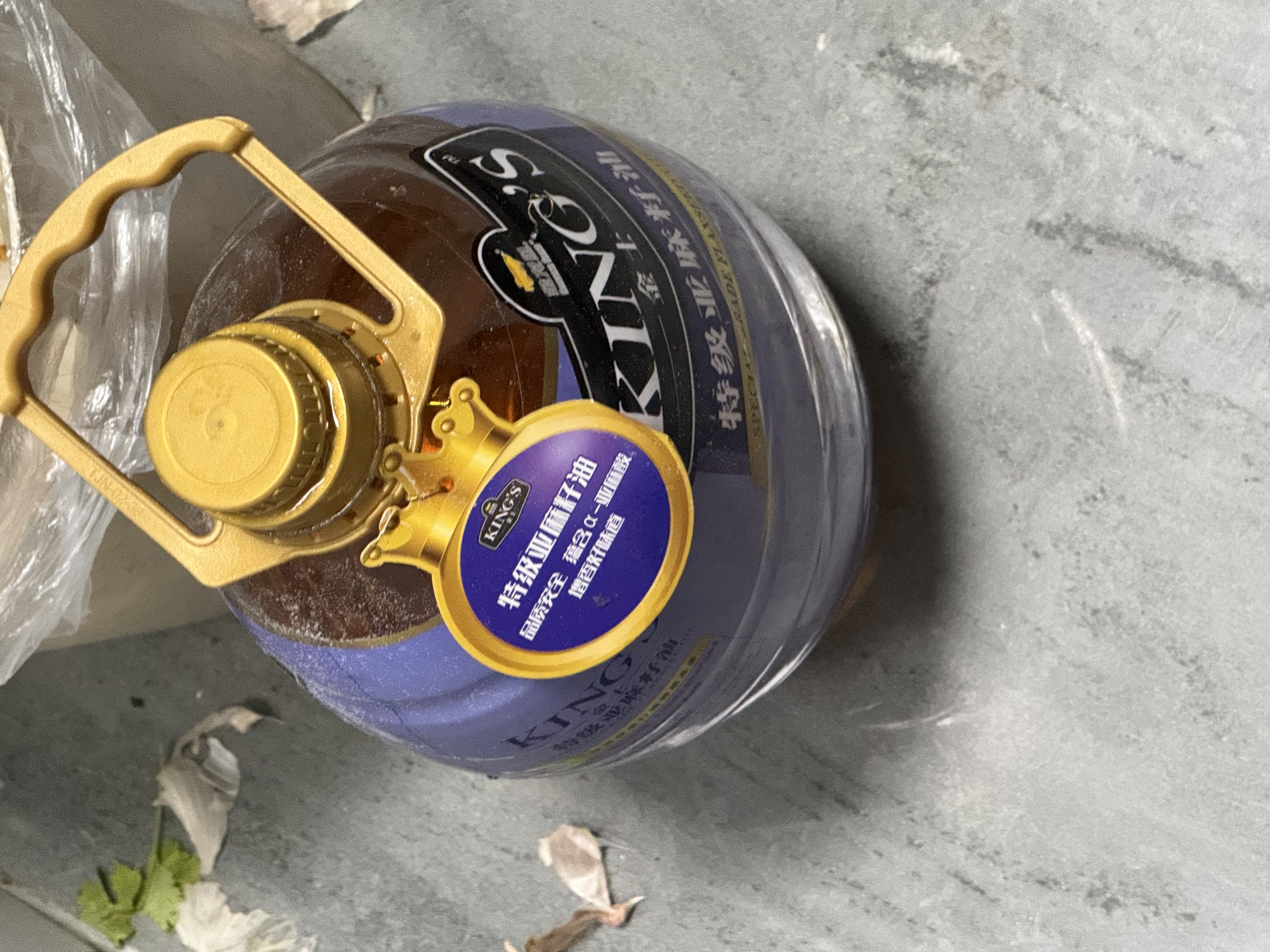 金龙鱼 KING'S【保真亚麻籽油】食用油 进口原料 特级初榨 亚麻籽油4L 实拍图
