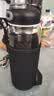 LOCKZI吨桶吨耐高温100度食品级开水防摔茶水分离玻璃泡茶杯大容量水杯 [独立茶网+杯套] 1000ml 高硼硅防爆 实拍图