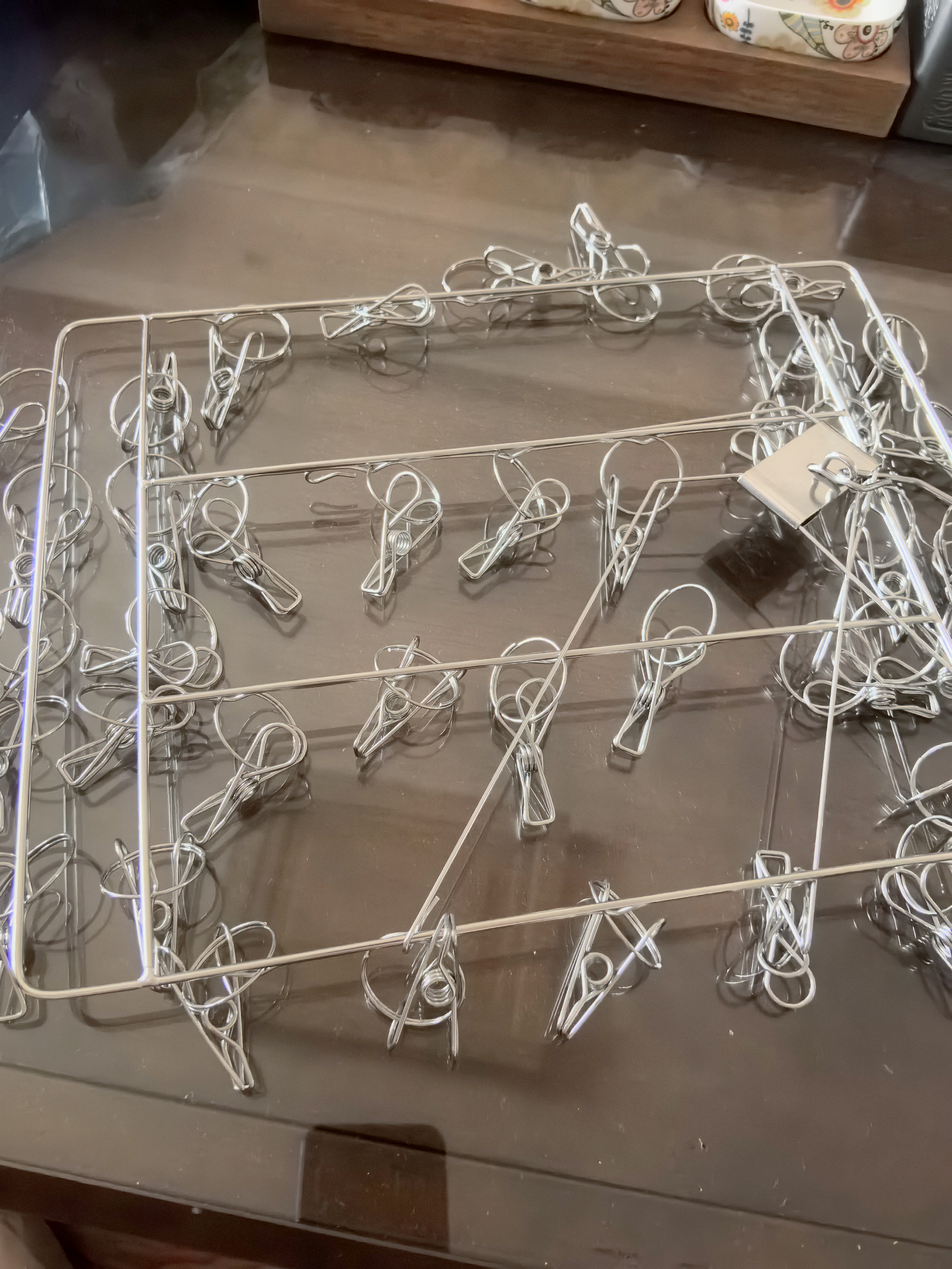 佳帮手晾衣架多夹子晒袜子神器铝合金晾晒架阳台家用多功能晒内衣夹26夹 实拍图