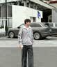 adidas宽松日常舒适运动夹克外套男女春季新款阿迪达斯官方三叶草   浅灰 (推荐选大一码)   S 实拍图