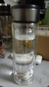 【京东物流配送】高硼硅双层玻璃杯大容量泡茶杯水杯子茶水分离杯 【双层加厚】茶杯350ml1只 实拍图