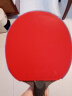 银河火星2代二代MarsII火星II代9024弧圈型乒乓球拍胶皮反胶套胶 红色-软/约37度 实拍图