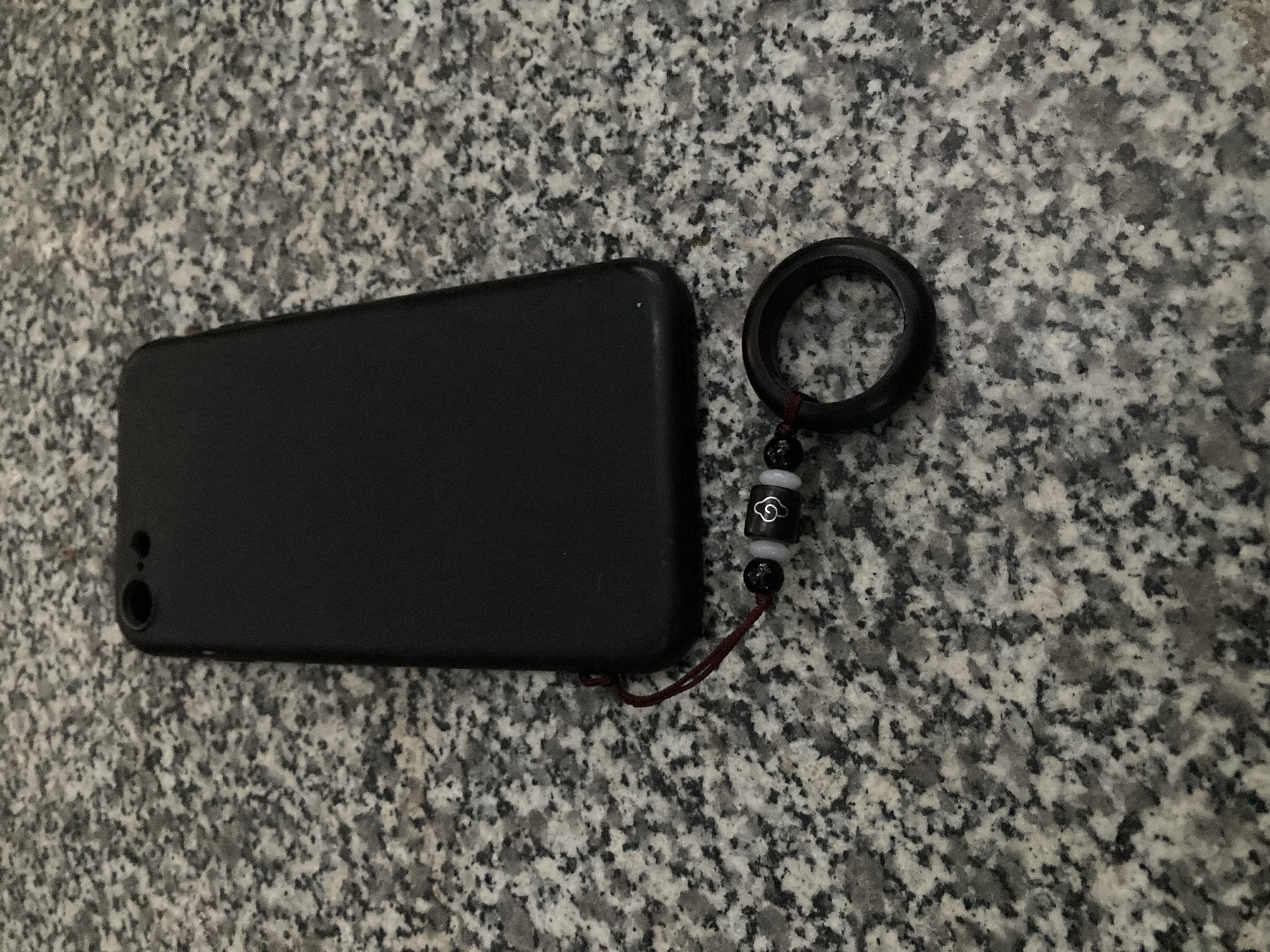 今舞 手机指环扣挂绳短款防丢吊绳古风檀木款 苹果华为ov小米壳挂饰男女款简约钥匙挂绳U盘防丢环扣挂件 黑檀 实拍图